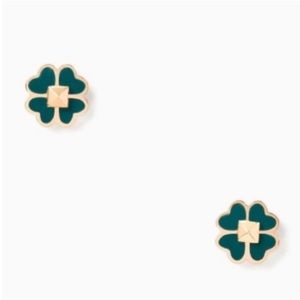 Kate Spade Spades & Studs Earrings in Green